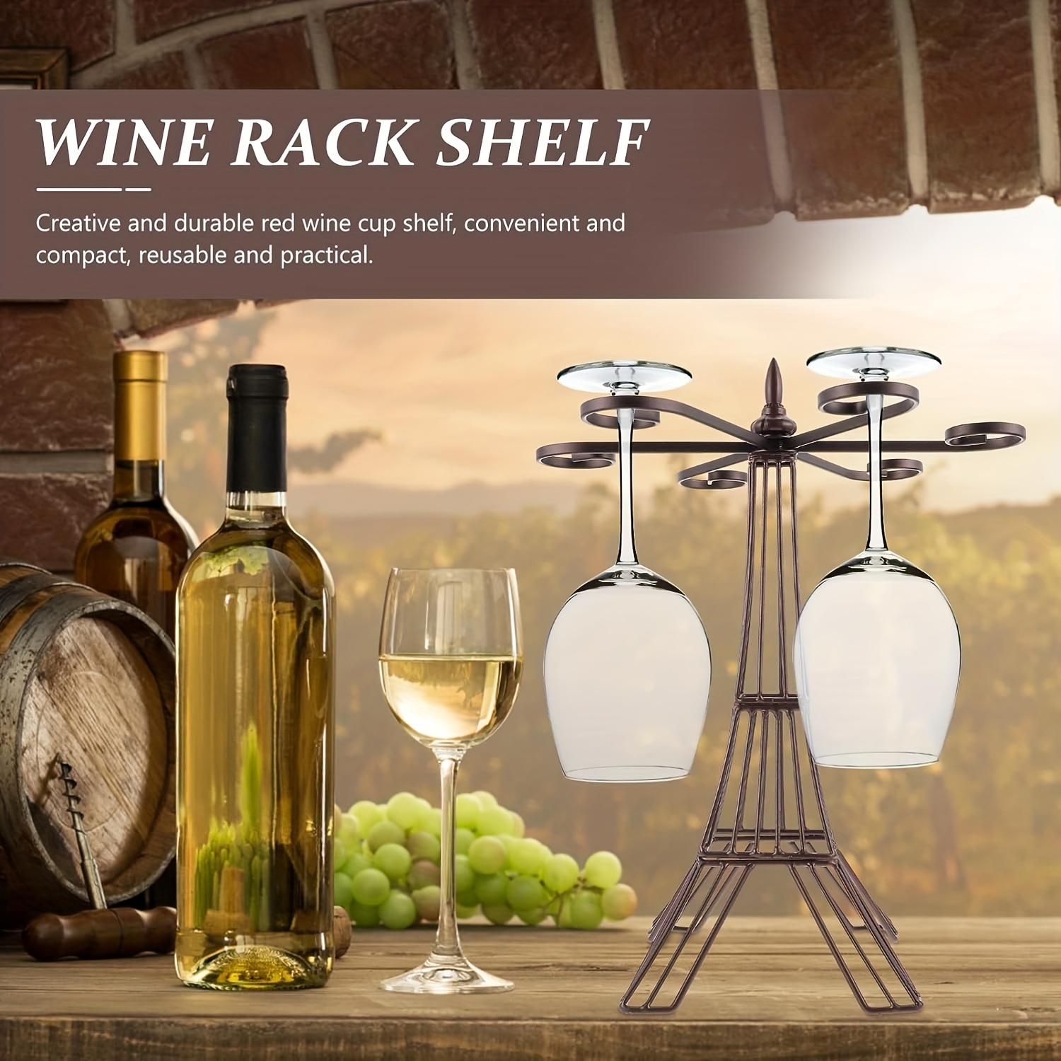 Countertop Wine Glass Holder, Iron Tabletop Stemware Storage Rack, Kitchen  Bar Storage Rack, Desktop Goblet Storage Rack, Metal Glasses Display Stand, Drying  Rack, For Home / Bar - Temu