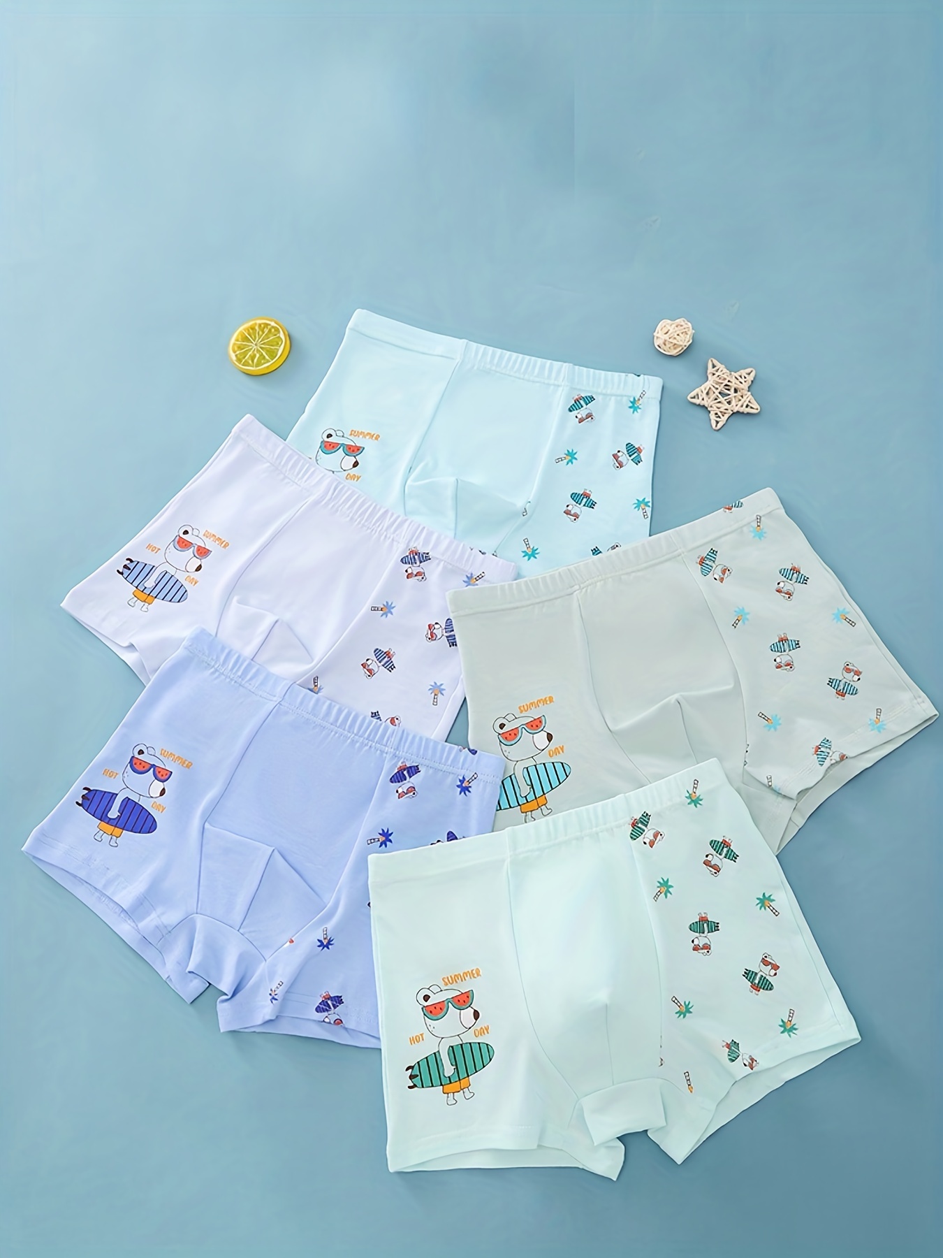 Kids Toddler Boys Underwear Cartoon Print Shorts Summer Briefs