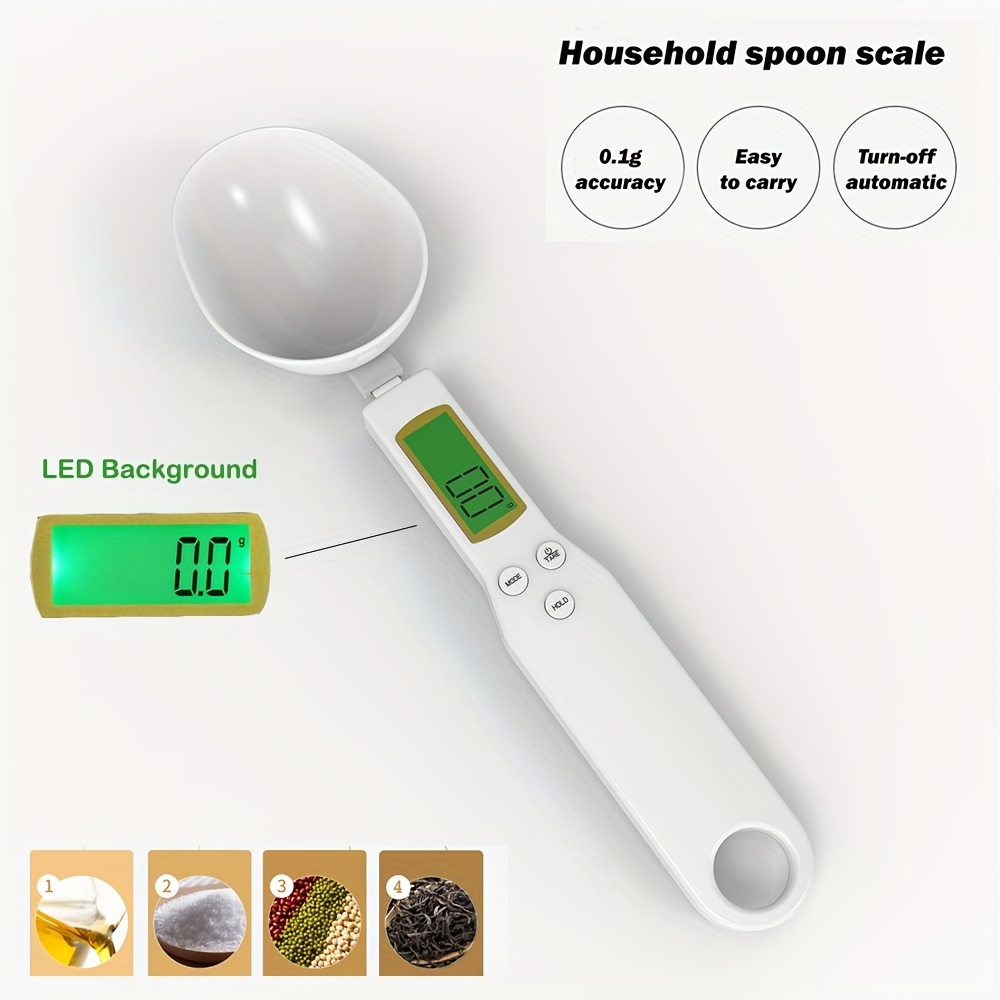 Accumeasure Digital Kitchen Scale Spoon Lcd Display 0.1g - Temu