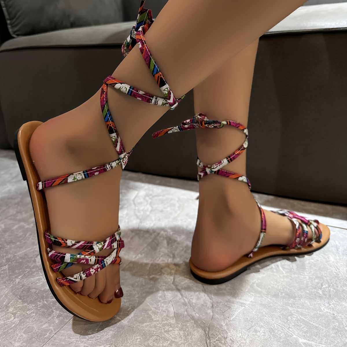 Women's Fashion Sandals Open Toe Flat Shoes Women's Footwear