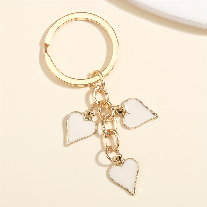 Heart Love Keychain Cute Key Ring Purse Bag Backpack Car Key Charm