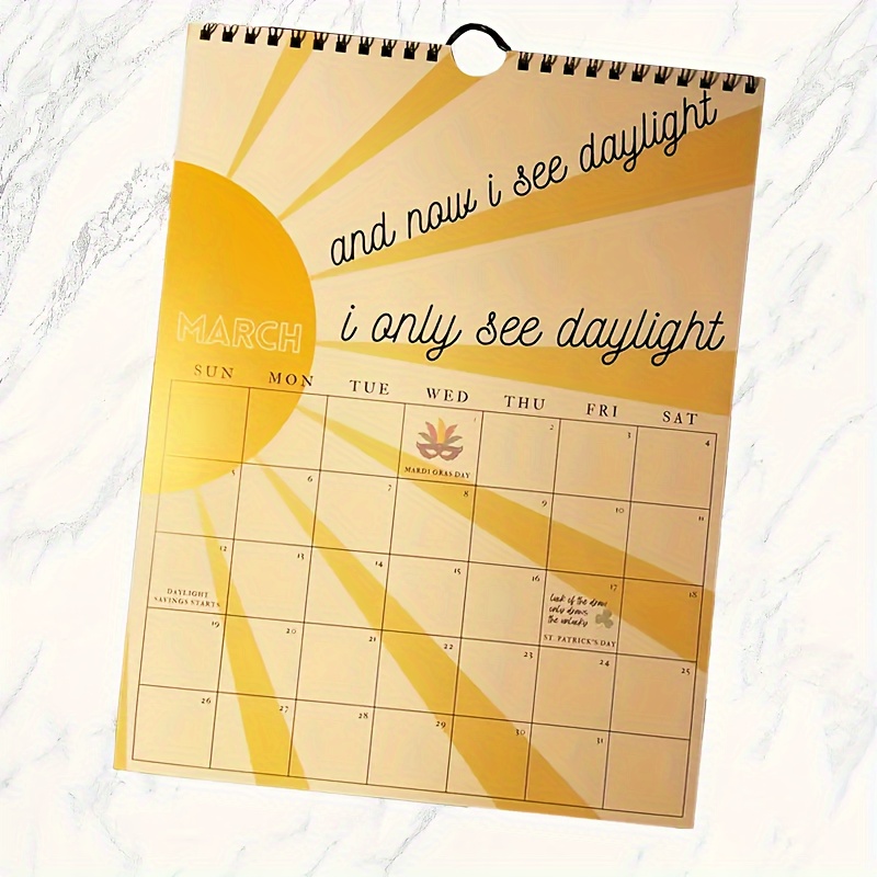 2024 Star Lyrics Concert Roaring Twenties Calendar Wall - Temu