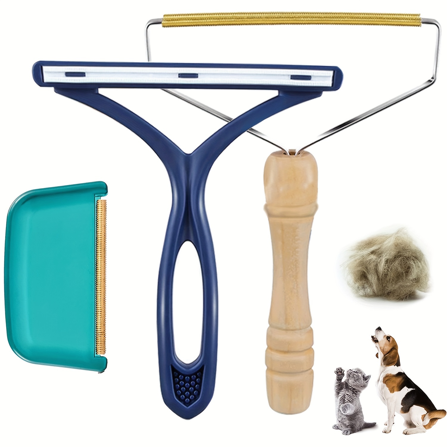 Portable Pet Hair Remover Reusable Lint Cleaner Clothes - Temu Canada