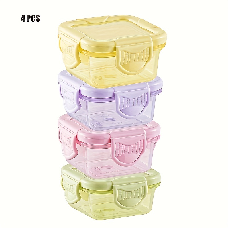 Plastic Boxes With Lids 150ml Round Mini Crisper Freezer Box Plastic  Storage Container Baby Food Refrigerator - AliExpress
