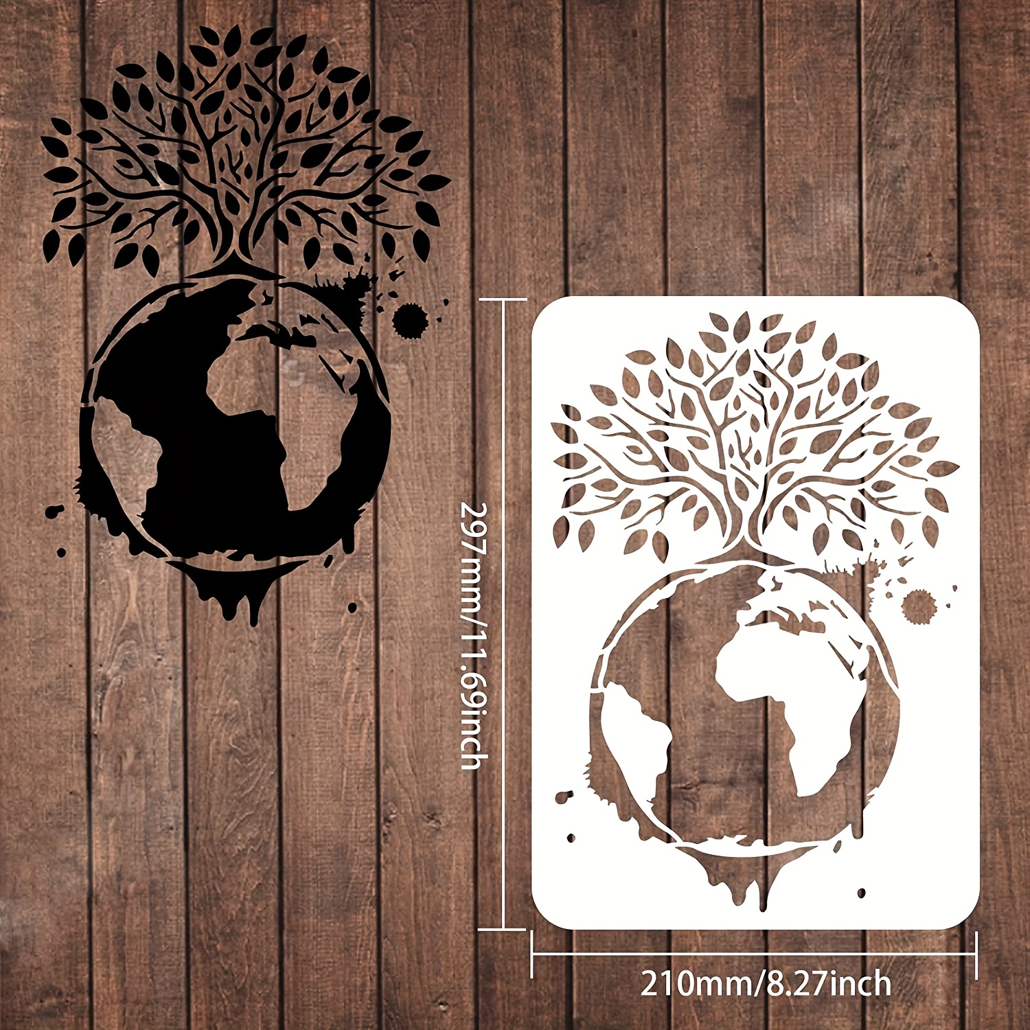 Tree Stencils Tree Of Life Stencil For Painting On Wood - Temu