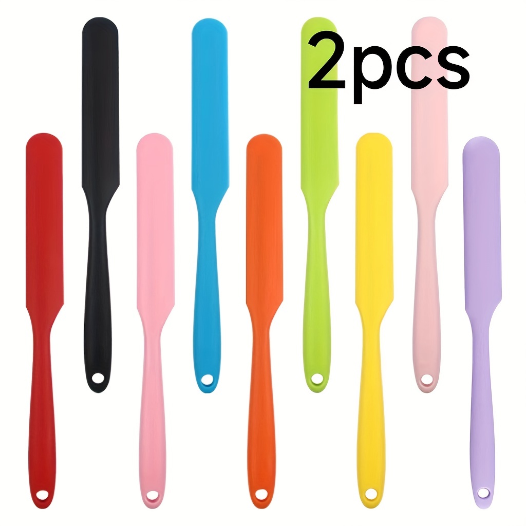 Heat Resistant Silicone Scraper Non stick Flexible Spatula - Temu