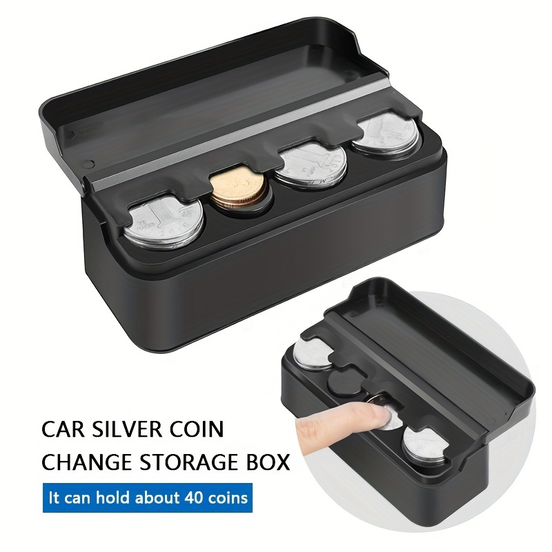 Support pour pièces en euros, distributeur de pièces en euros Rectangle  porte-monnaie en plastique boîte de rangement organisateur utilisation de  la voiture : : Fournitures de bureau
