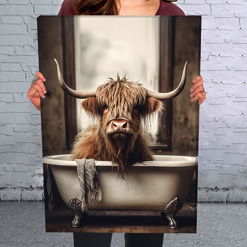 Framed Bathtub Canvas Posters Prints Wall - Temu