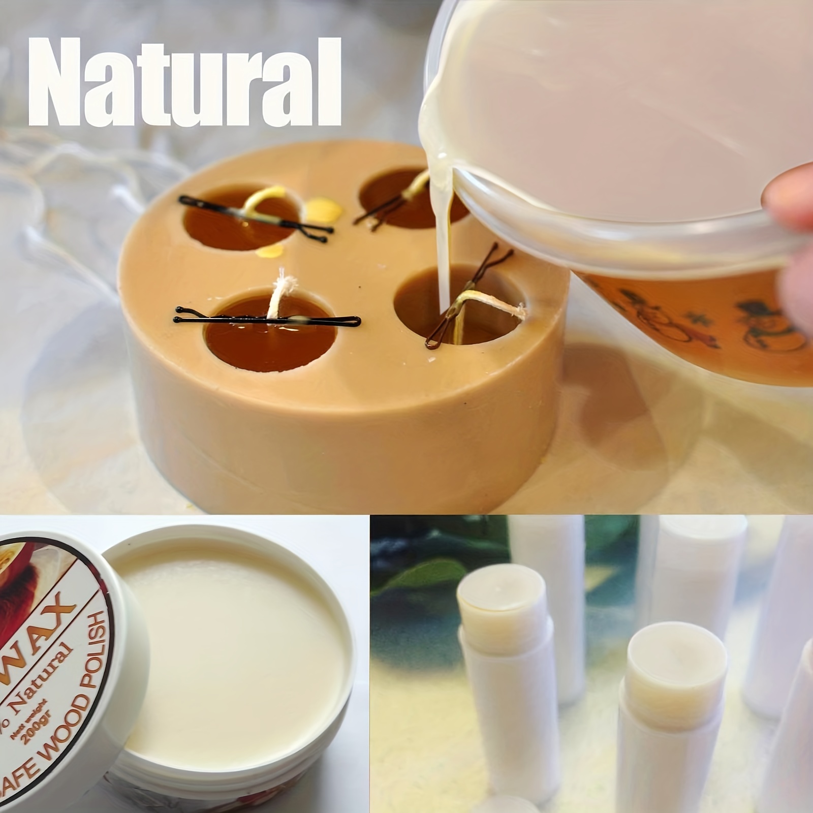 Natural Beeswax Pellets Multi purpose Cosmetic Material - Temu