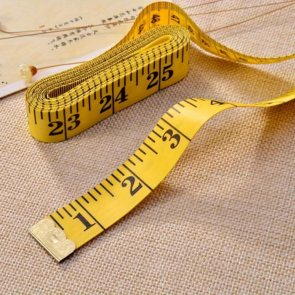 Double Sided Tailoring Tape Measure Soft Tape Tailors Tape Measure For  Chest/Waist, 150 Cm Yellow 