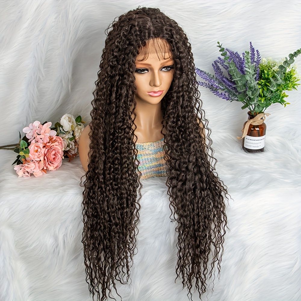 200 Density Deep Wave 13x4x1 Lace Front Hair Wigs Extra Temu