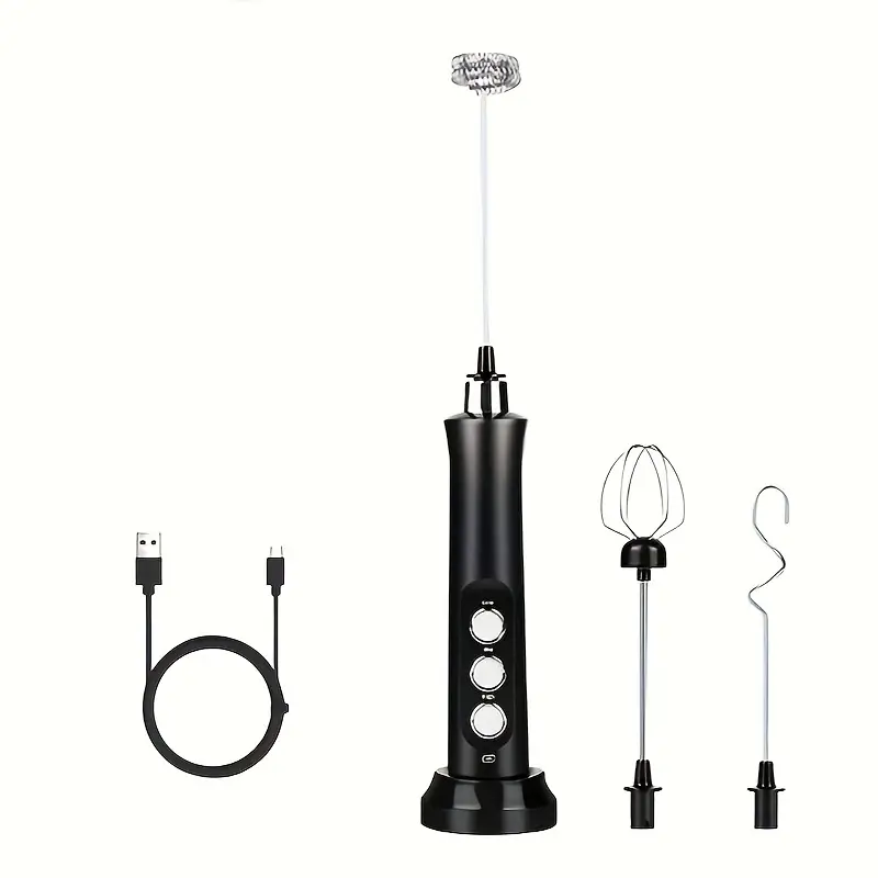 Electric Milk Frother 1 Portable Rechargeable Electric - Temu