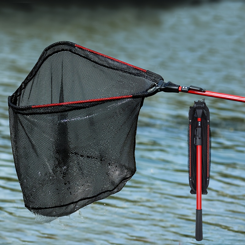 Collapsible Sturdy Pole Handle Fishing Net Extendable - Temu