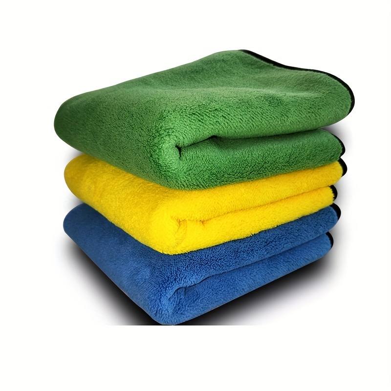 80% Polyester 20% Polyamide Microfibre Car Wash Towel Cleaning