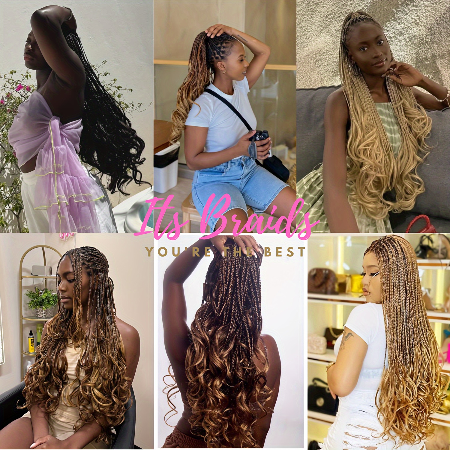 French Braids Hair Natural Black Pre Stretched Bouncy - Temu Canada
