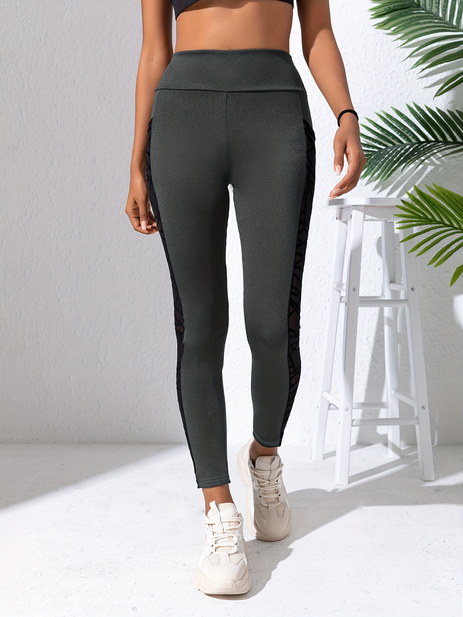 Mesh Sports Leggings with Pockets - All Fitness & Beauty