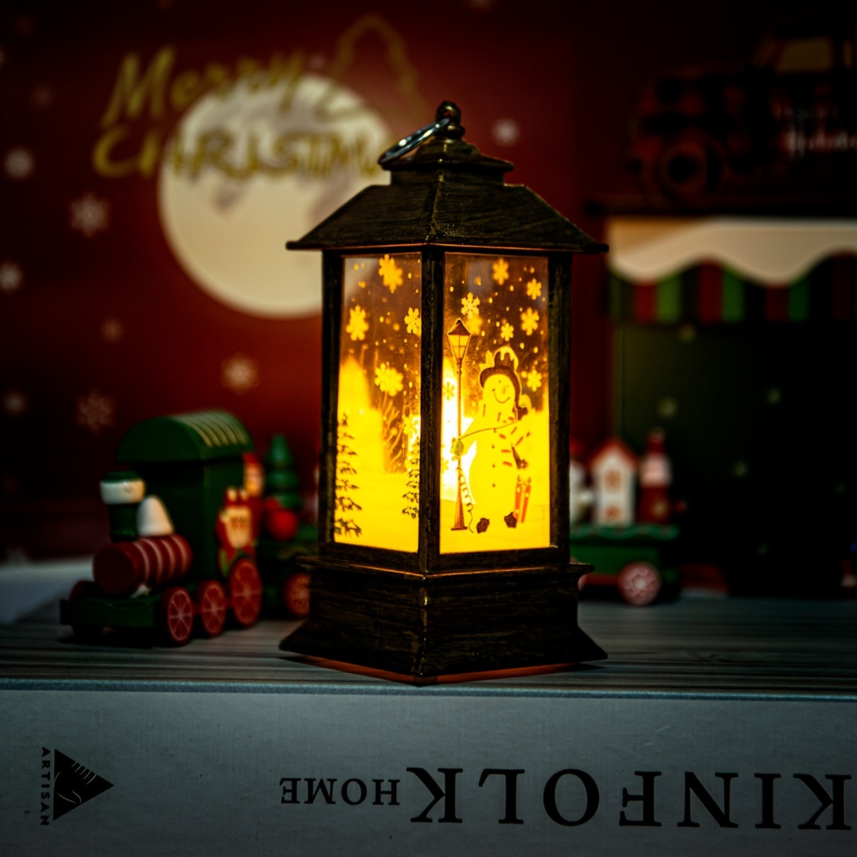 1 Lámpara Viento Navidad Lámpara Vela Luz Noche Decoración - Temu Mexico