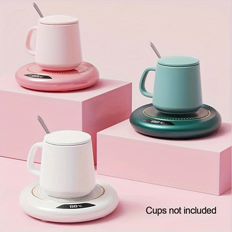 Aoibox Coffee Mug Warmer Cup Warmer Auto Shut Off Coffee Tea Milk Electric Heater Pad for Office and Home, White