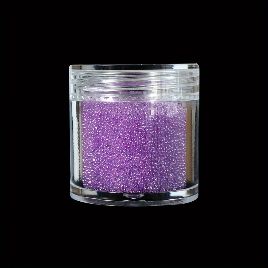 25g/ jar Micro Beads Caviar AB Pixie Crystals 3D Nail Art Gems