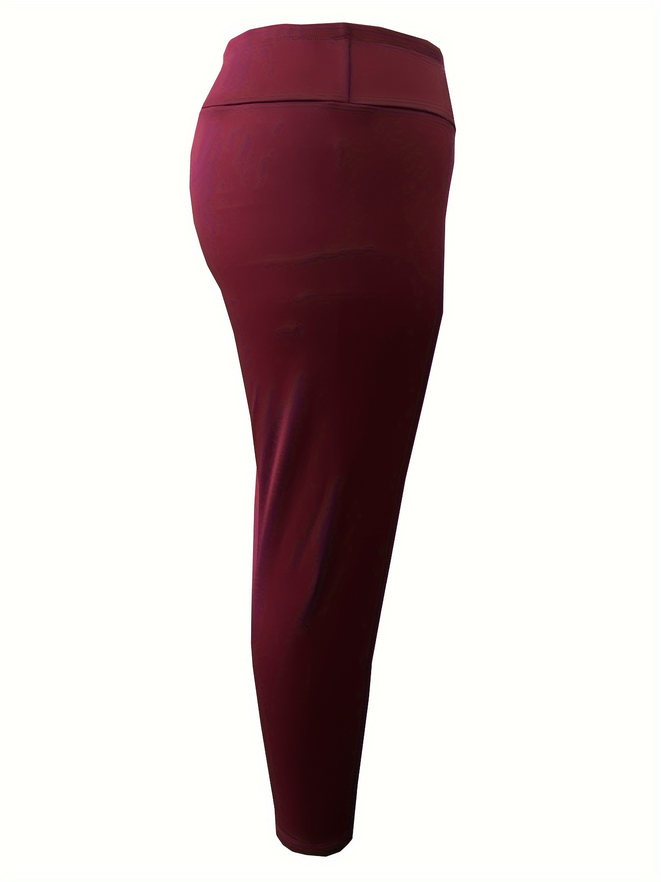 Plus Size Women's Ultra-Soft Fleece Lined Leggings in Solid Colors,  Everyday Leggings- 1XL/2XL, 3XL/4XL 