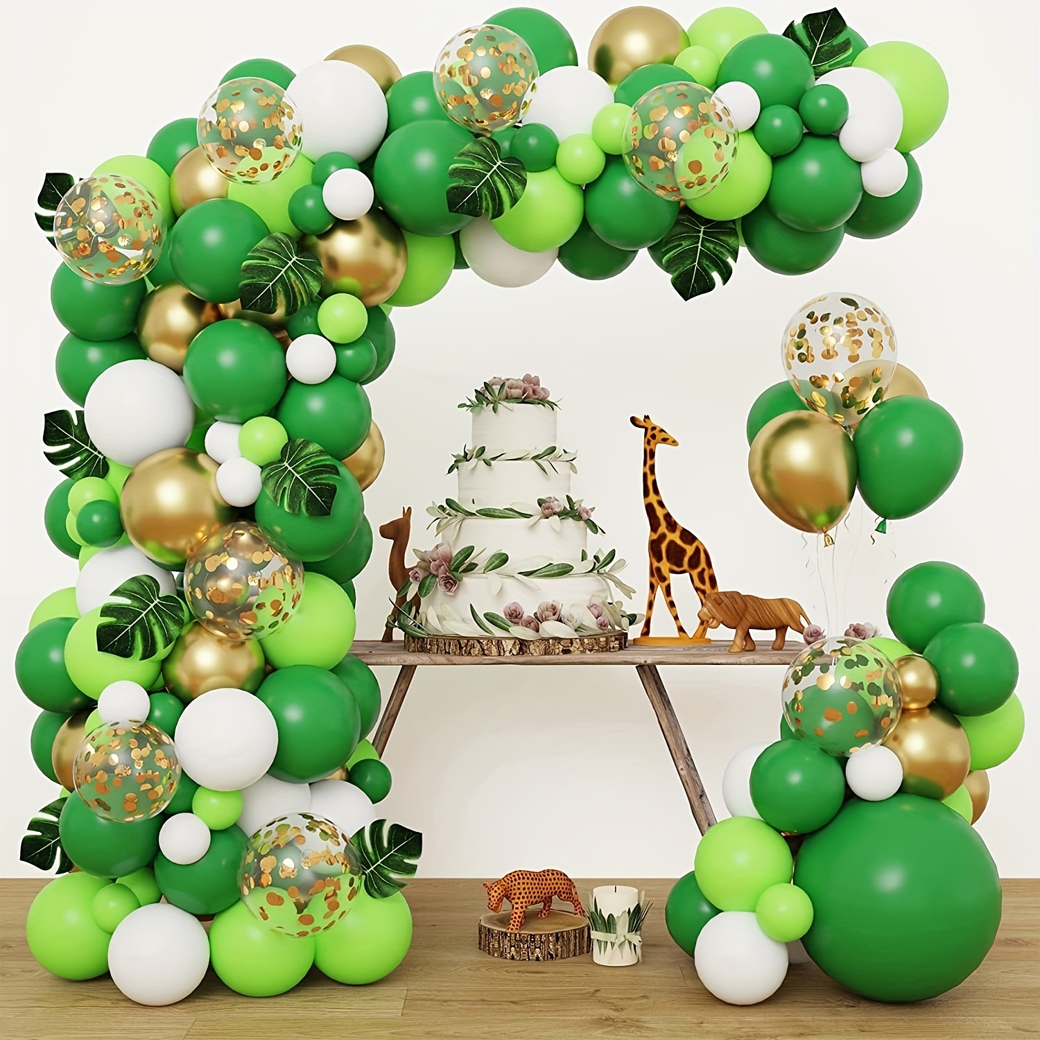 Globos de jungla de UDS para niños de 1, 2 y 3 años, decoración de  cumpleaños