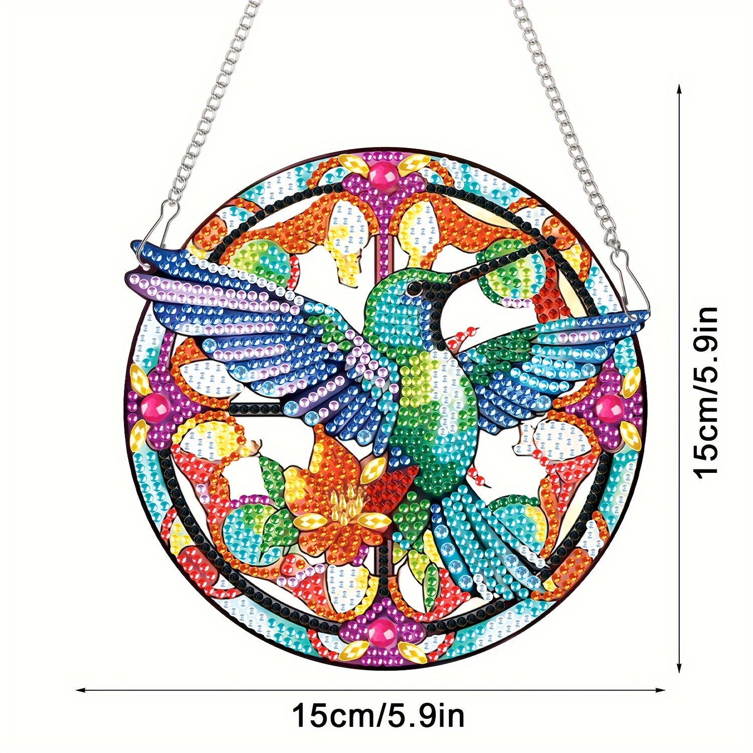 Christmas Diamond Painting Hanging, Kingfisher 3D Three-dimensional Diamond  Painting Kit, Diamond Art Hanging Decorations, Suitable For Home Wall Gard