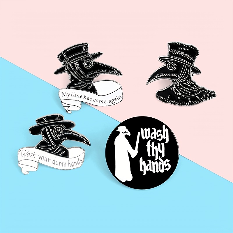  Plague Doctor Bulk Enamel Pins Set Anime Pins for Backpacks  Aesthetic Gothic Punk Pins for Jackets Hats Clothes: Clothing, Shoes &  Jewelry