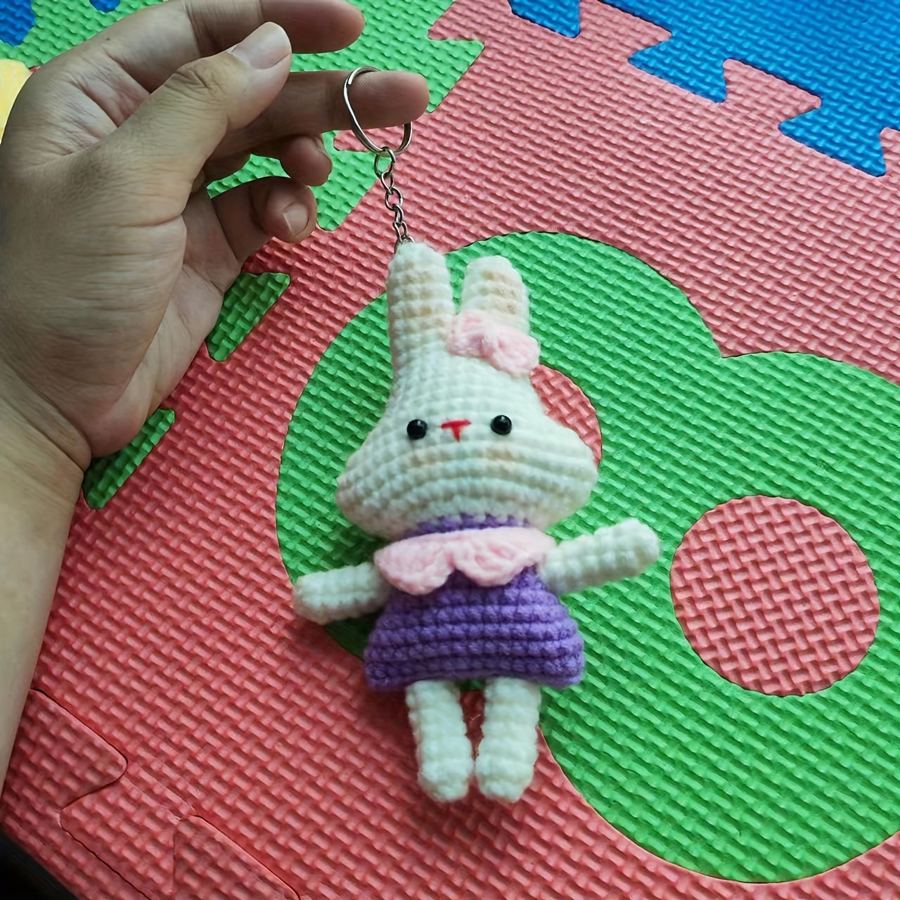 Woven Rabbit Doll Handbag for Family and Friends