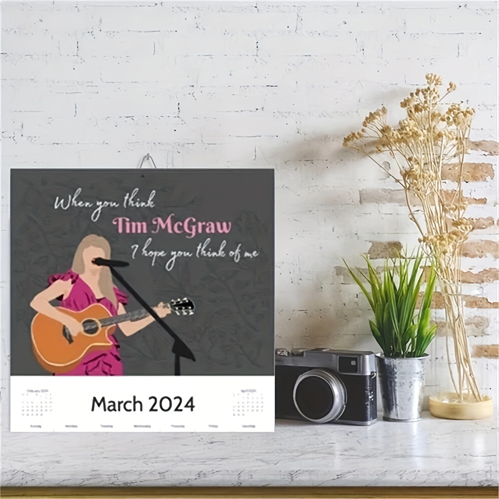 2024 Tour Calendar Music Poster Album Cover Poster Calendar - Temu