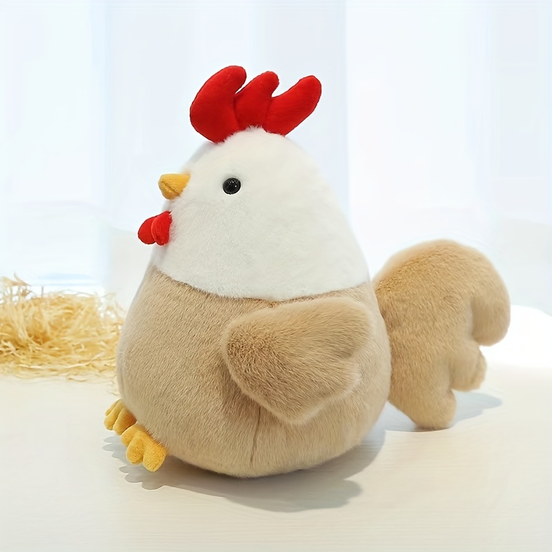 

Cute Plush Toy Chicken Doll, Soothing Baby Throw Pillow, Simulation Animal Plush Toys, For Boys And Girls Gifts