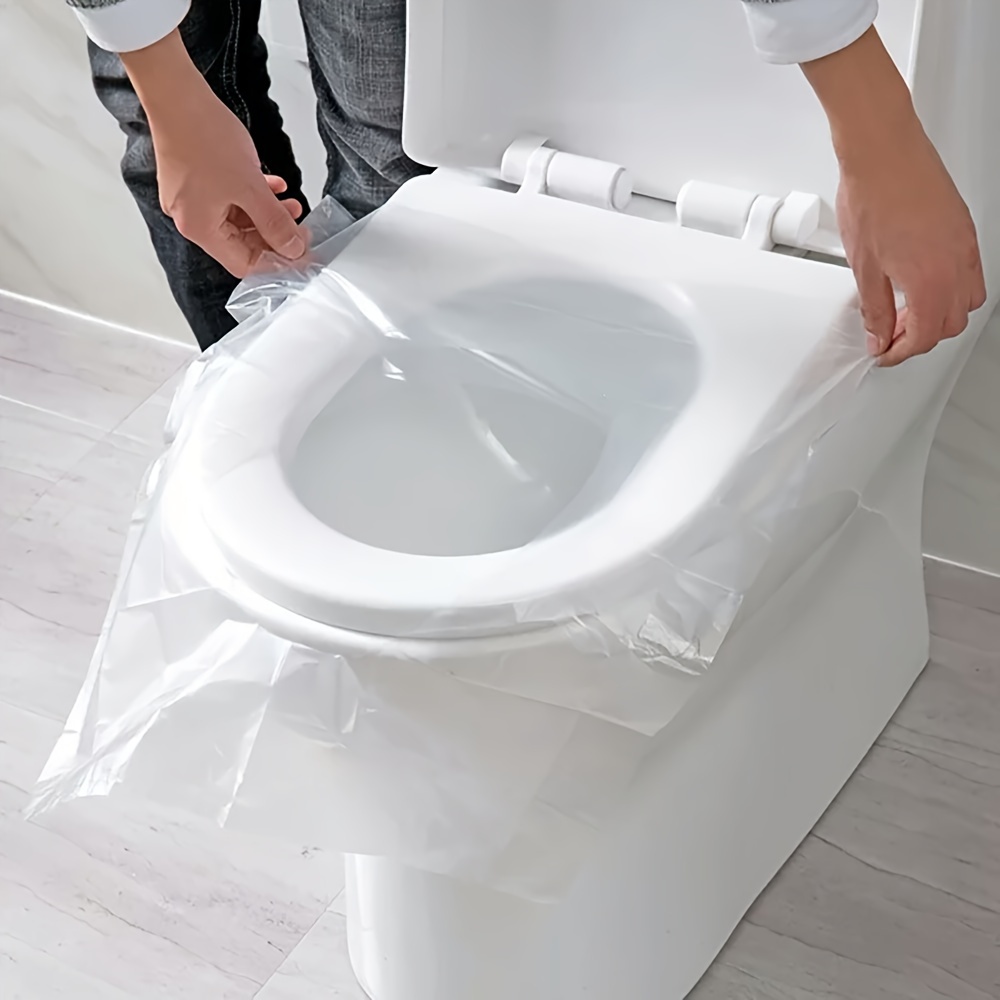 Toilette pliante portable avec couvercle imperméable à l'eau