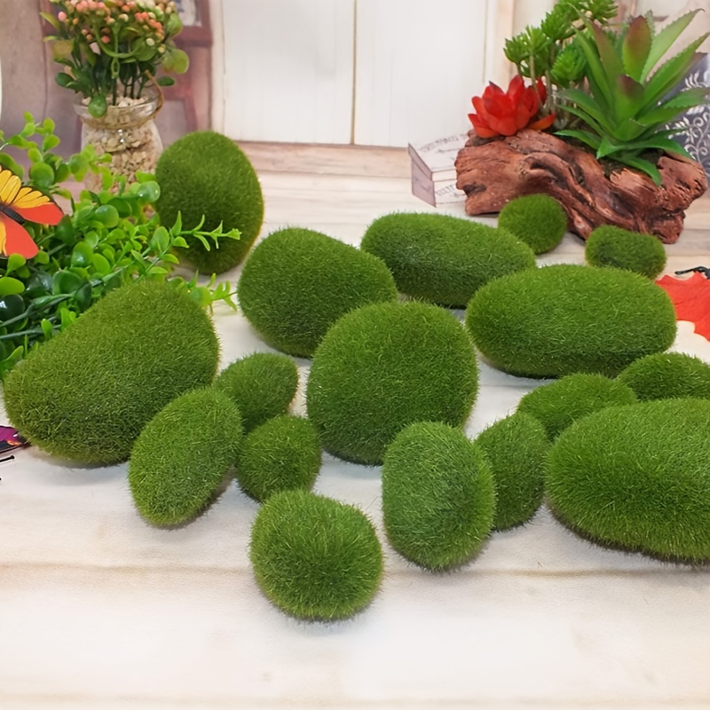 4-size Artificial Moss Rock Decorations, Green Moss Balls, Moss Stones,  Green Moss Covered Stones, Fake Moss Decorations, Suitable For Flower  Arrangement, Fairy Garden And Crafts - Temu Philippines