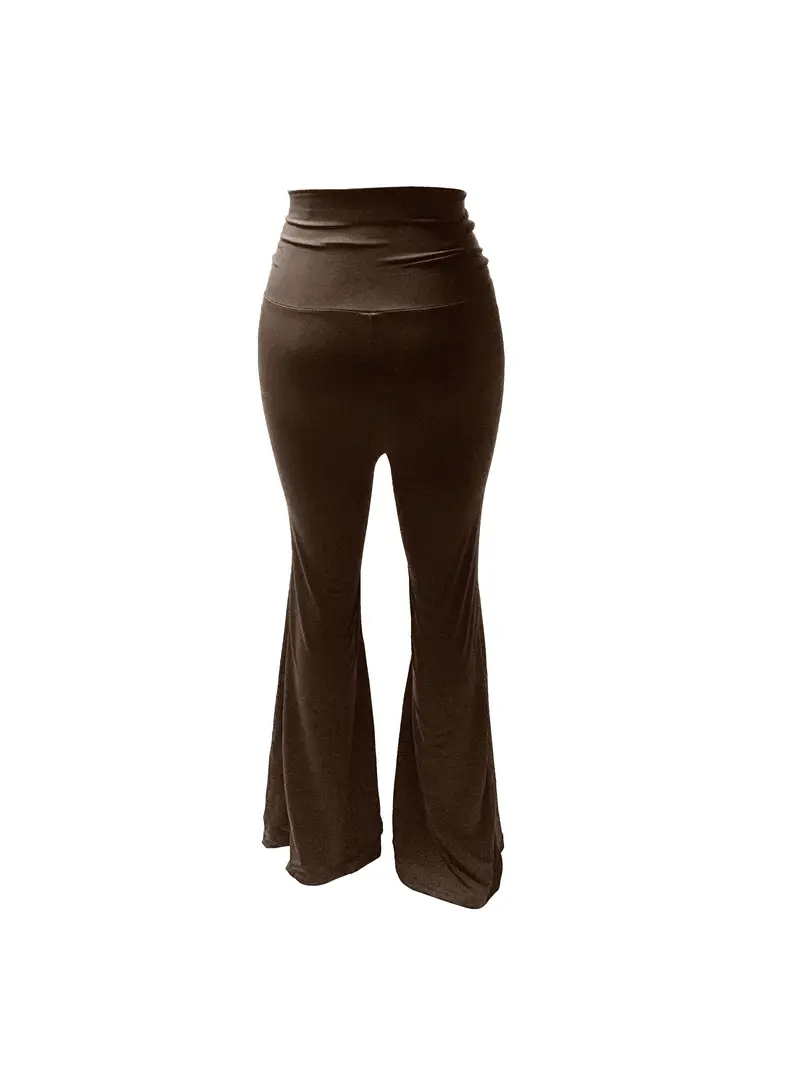 Y2k Loose Straight Flare Pants High Waist Wide Leg Workout - Temu Canada