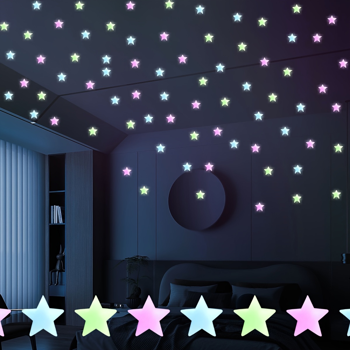 Luminescent stars glow in the dark Luminescent stickers Stars starry sky  shine by 3D-Printiverse, Download free STL model