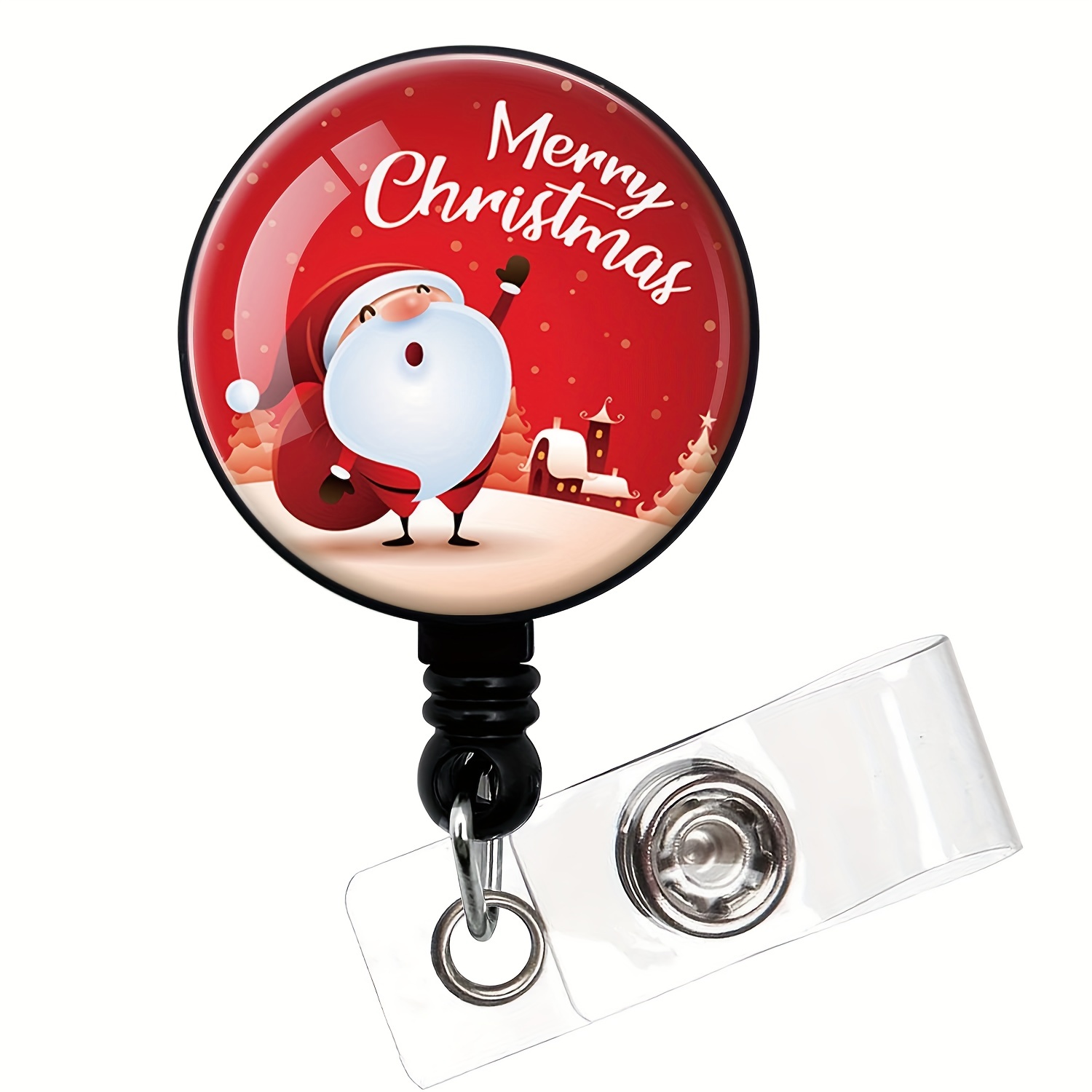 Christmas Badge Reel Retractable ID Clip You Serious Clark Funny Christmas  Badge Holder Metal Clip Holiday Nurse Teacher Student Office Staff Name Tag