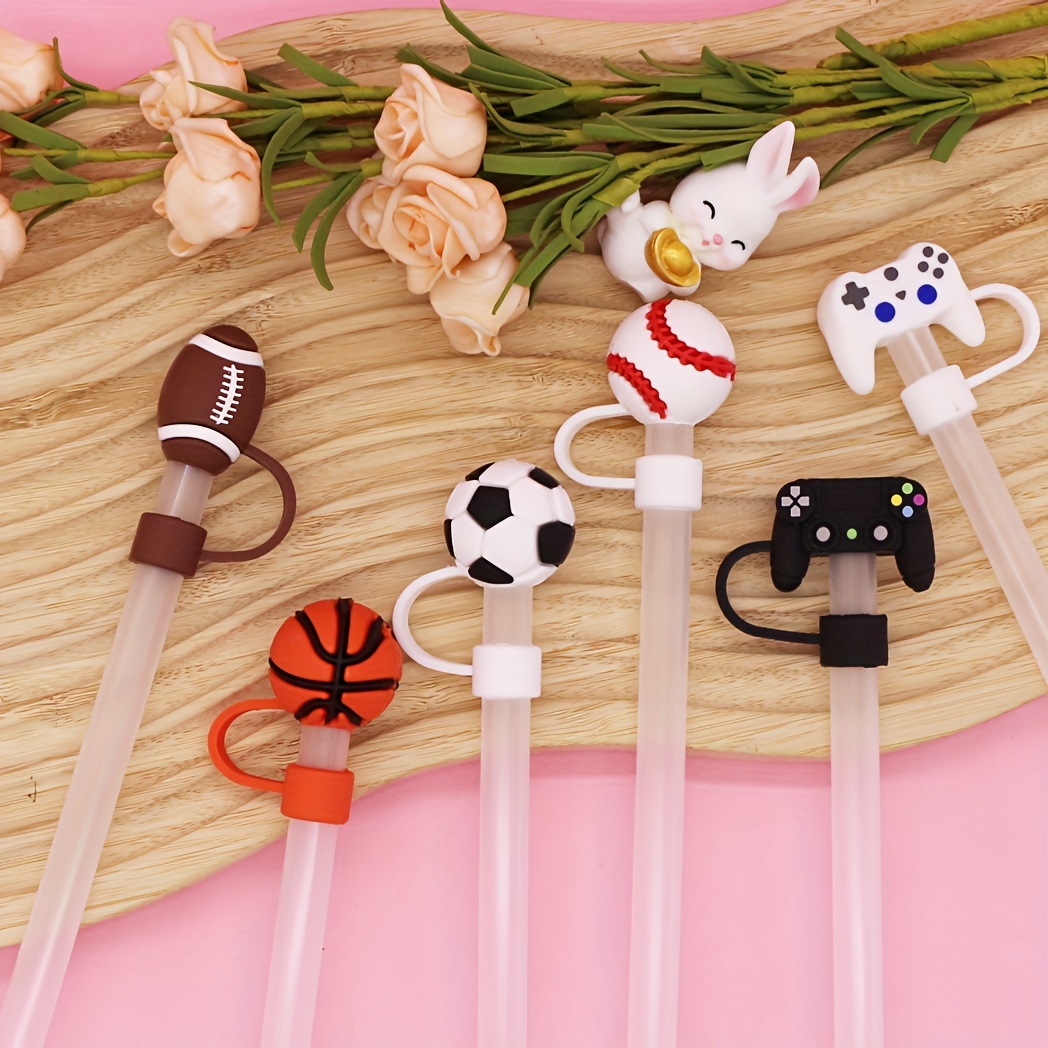 FUDAO Silicone Straw Caps Drinking Straw Straw Charms for Straws Party  Straw Decoration Straw Toppers Charms Decoration Black Tie Event Dresses  for