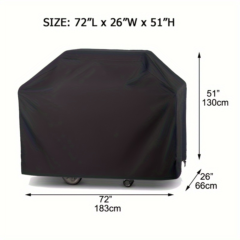 1pc Grill Cover Bbq Grill Cover Heavy Duty Bbq Gas Grill Cover For