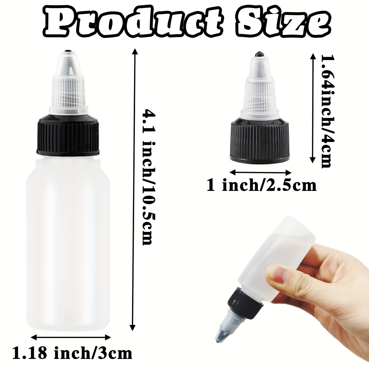 10pcs wood glue dispenser squeeze bottles for liquids tattoo