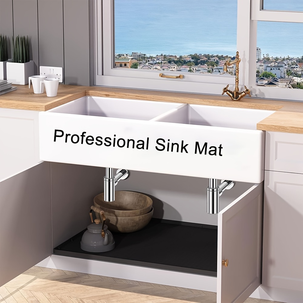 Under Sink Mat For Kitchen Waterproof Under Sink Mats For - Temu