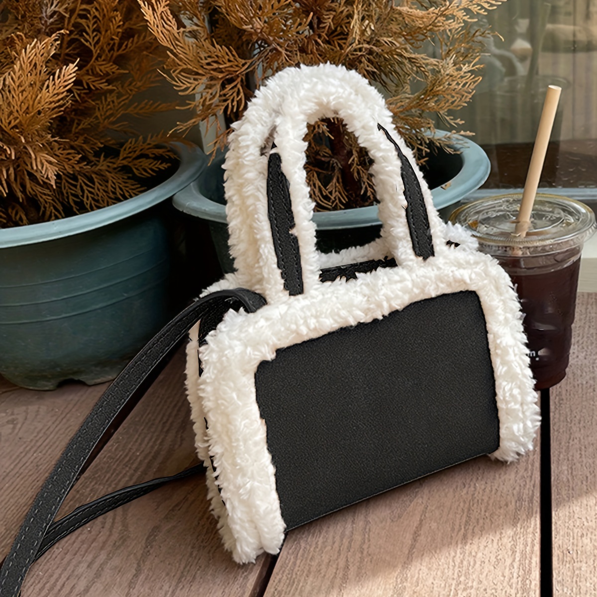 Fluffy best sale crossbody bag