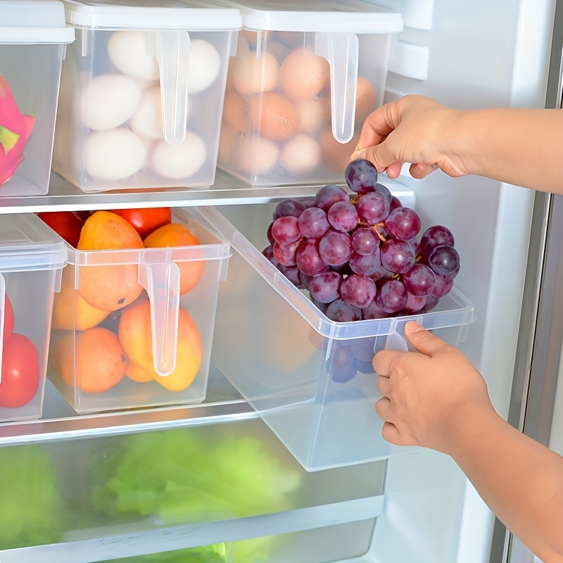 Drawer Box Fridge Organizers Eggs Fruits Vegetable Meat Food Bread