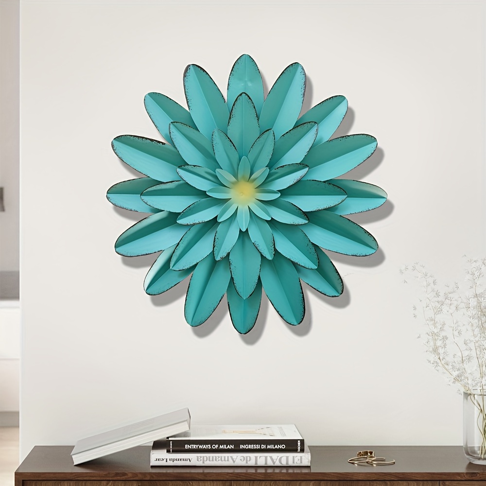 Large Metal Mandala Wall Decor Unique Lotus Flower Wall Art - Temu