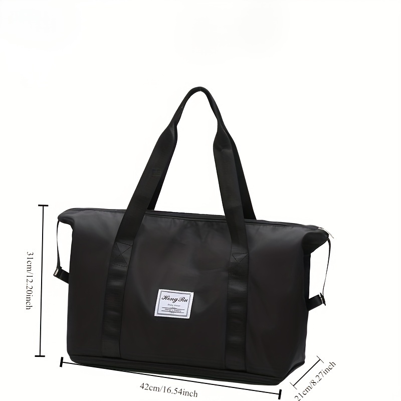 TEMU 1pc Foldable Travel Duffel Bag, Large Capacity Travel Bag, Waterproof Carry-on Duffel Bag, Tote Bag Sports Gym Bag, Lightweight Travel Bag For Sports, Gym