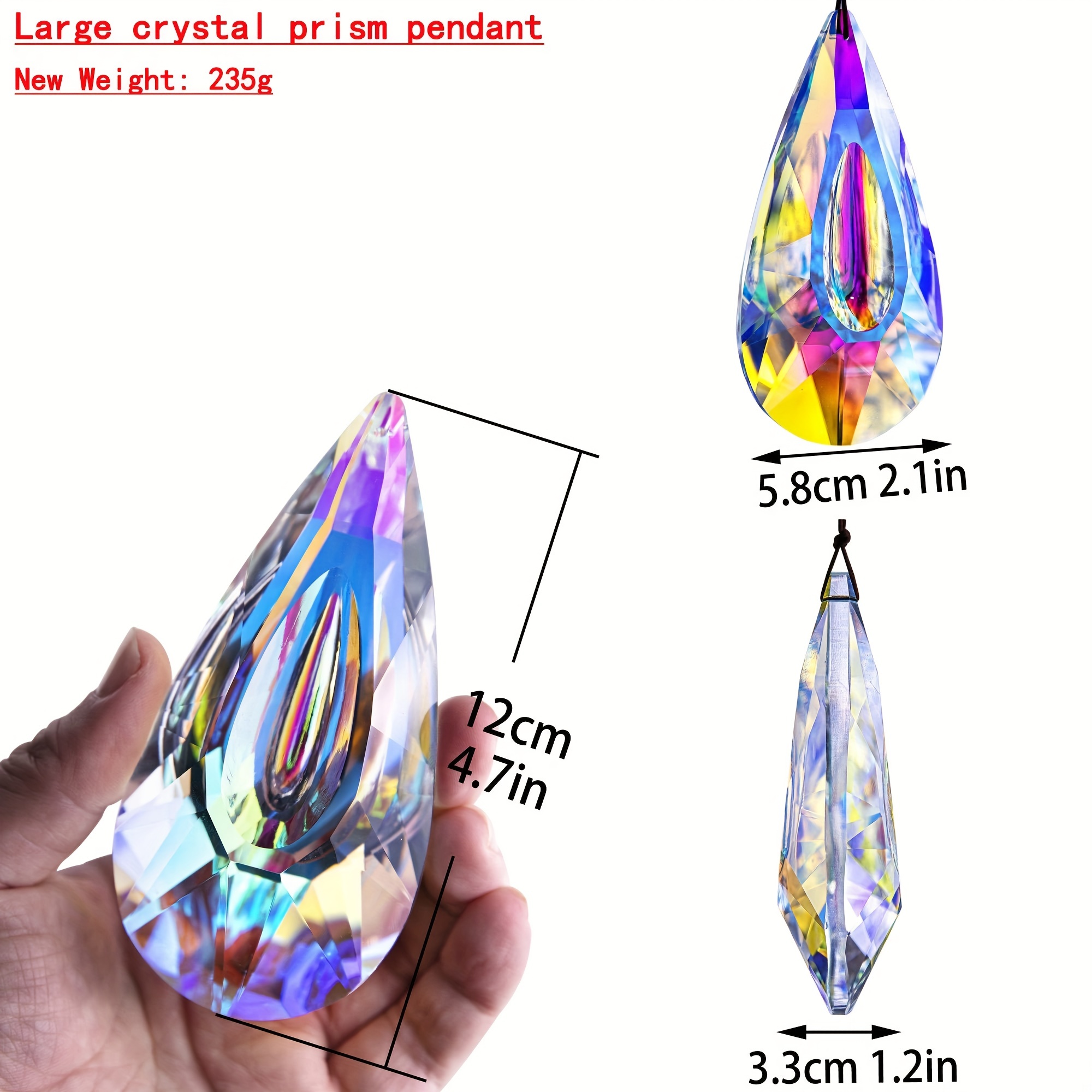 Prisme Boules à facettes cristal suspension attrape soleil - Escale  Sensorielle