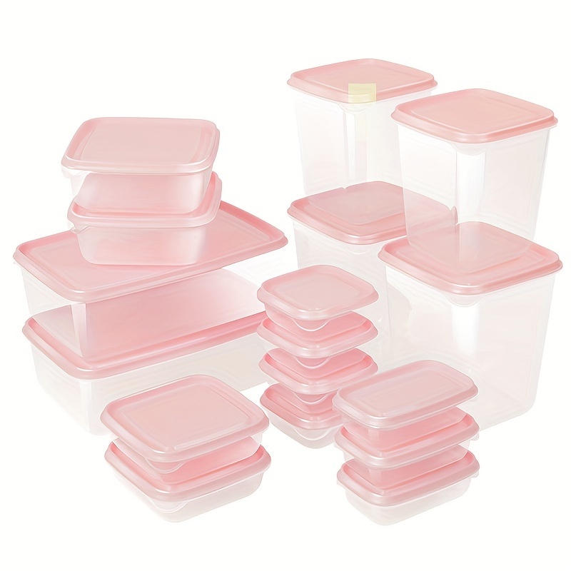 17Pcs Food Storage Container with Lids Stackable Food Storage Box Clear  Meal Prep Containers Food Grade Food Storage Bowls - AliExpress
