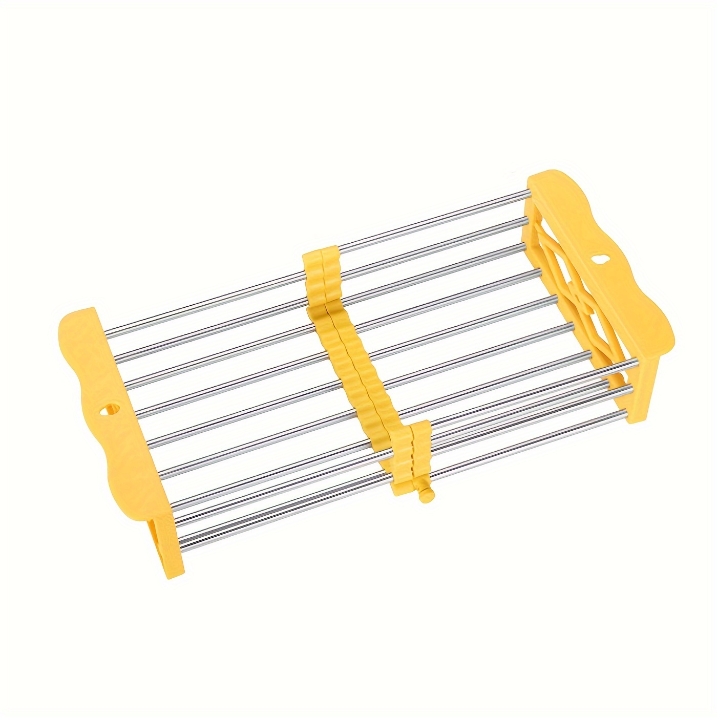 1pc Drain Rack, Stainless Steel Kitchen Basket, Home Dish Rack, Retractable Sink  Shelf, Suitable For Rectangular Sink
