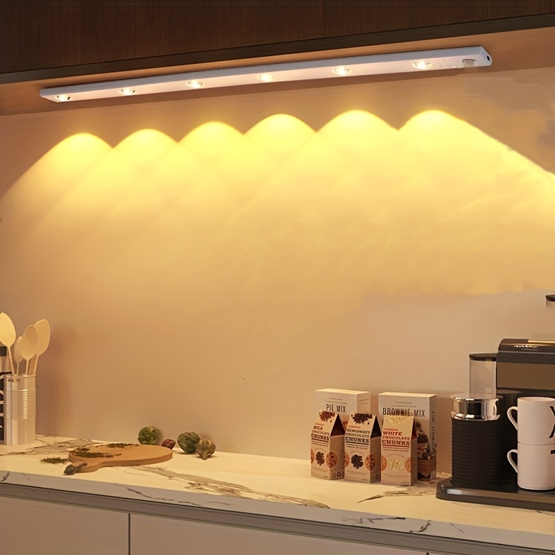 Luz LED de Noche Recargable para Cocina Debajo del Armario Lámpara