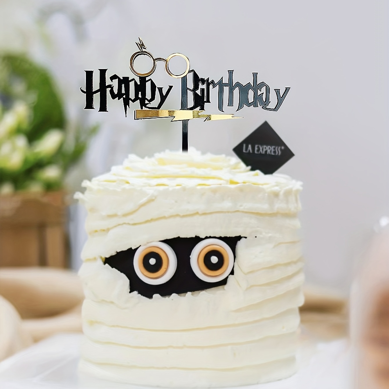 Magical Wizard Birthday Cake Topper Harry Happy Birthday - Temu United Arab  Emirates