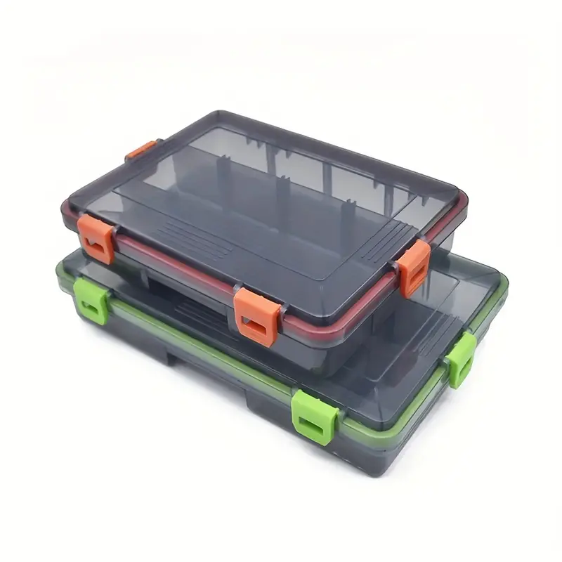 Fishing Tackle Box Kit, Portable Utility 4 Layers Big Fishing Tackle Box  Plastic Handle Carp Fishing Case Tools for Fresh Water and Salt Water
