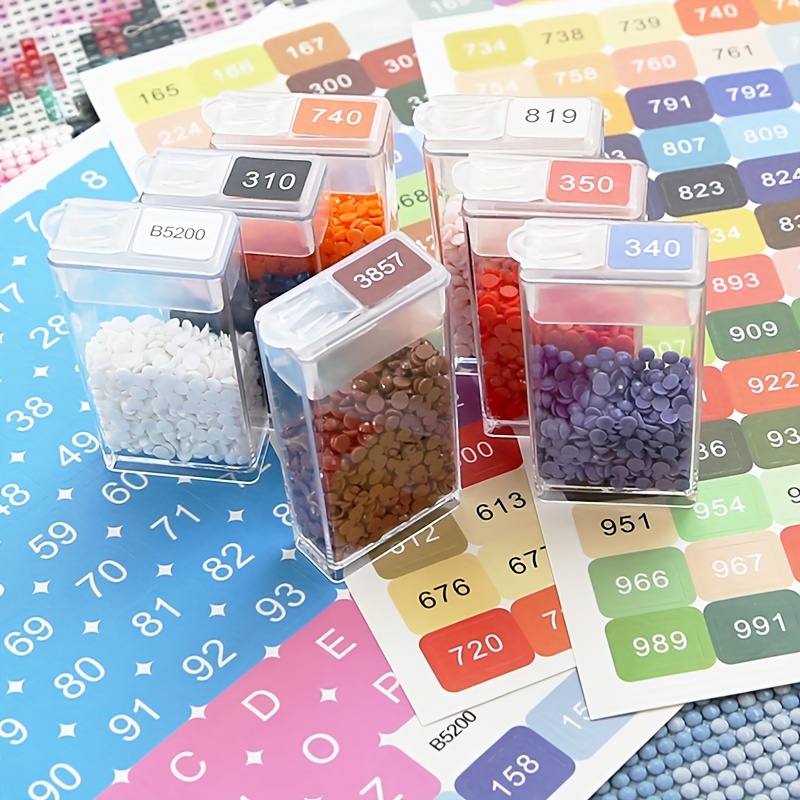 Diamond Painting Color Number Stickers Labels Stickers Organizer